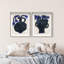 Indigo Vases Set Shadowbox Floral & Botanical Print by Oliver Gal, Black Frame, 16 x 20-130729500-138238799