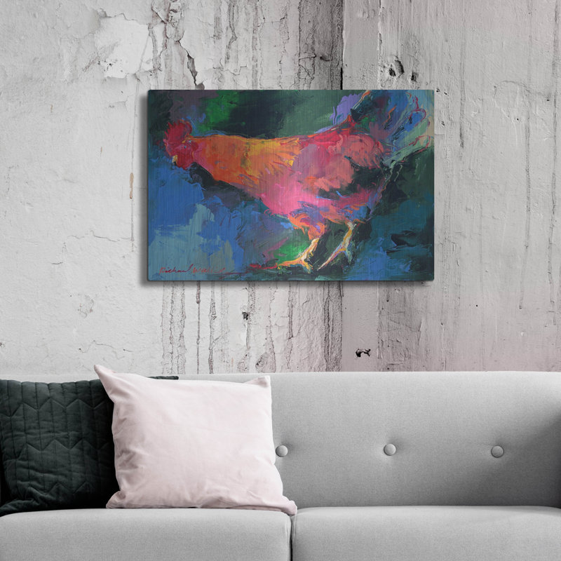 «Art Chicken» par Richard Wallich, H 24 po x l 36 po