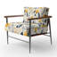 Fauteuil de chalet rembourré Yellow Bohemian Bliss
