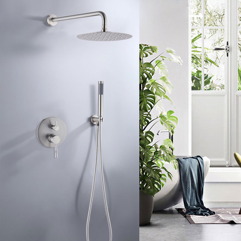 Diverter All-In-One Kit with Rough in-Valve, Brushed Nickel
