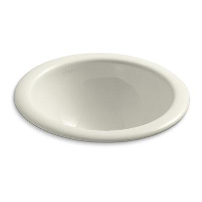Compass® Ceramic Circular Dual Mount Bathroom Sink