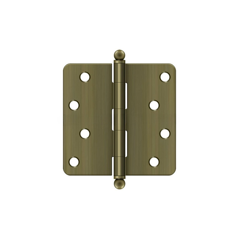 Steel Hinge, Antique Brass