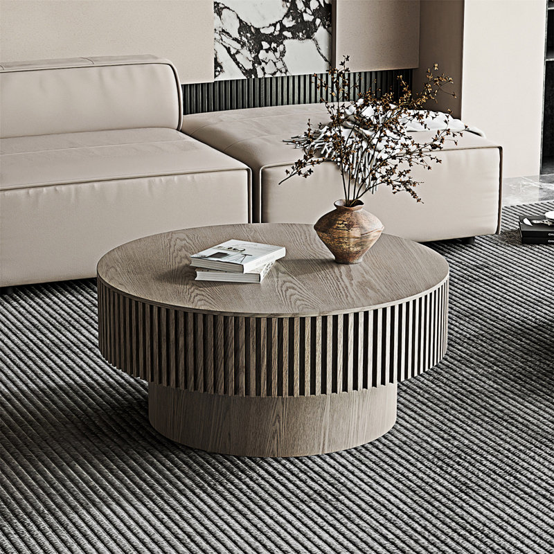 Wood Coffee Table with Storage