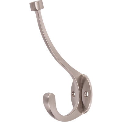 Contemporary Coat & Hat Hook - Satin Nickel