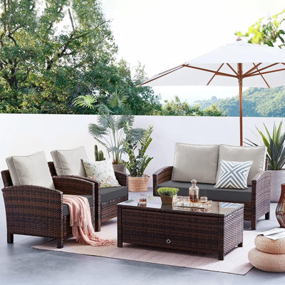 Coussins de chaise de patio imperméables 22 X 22 X 3 pouces