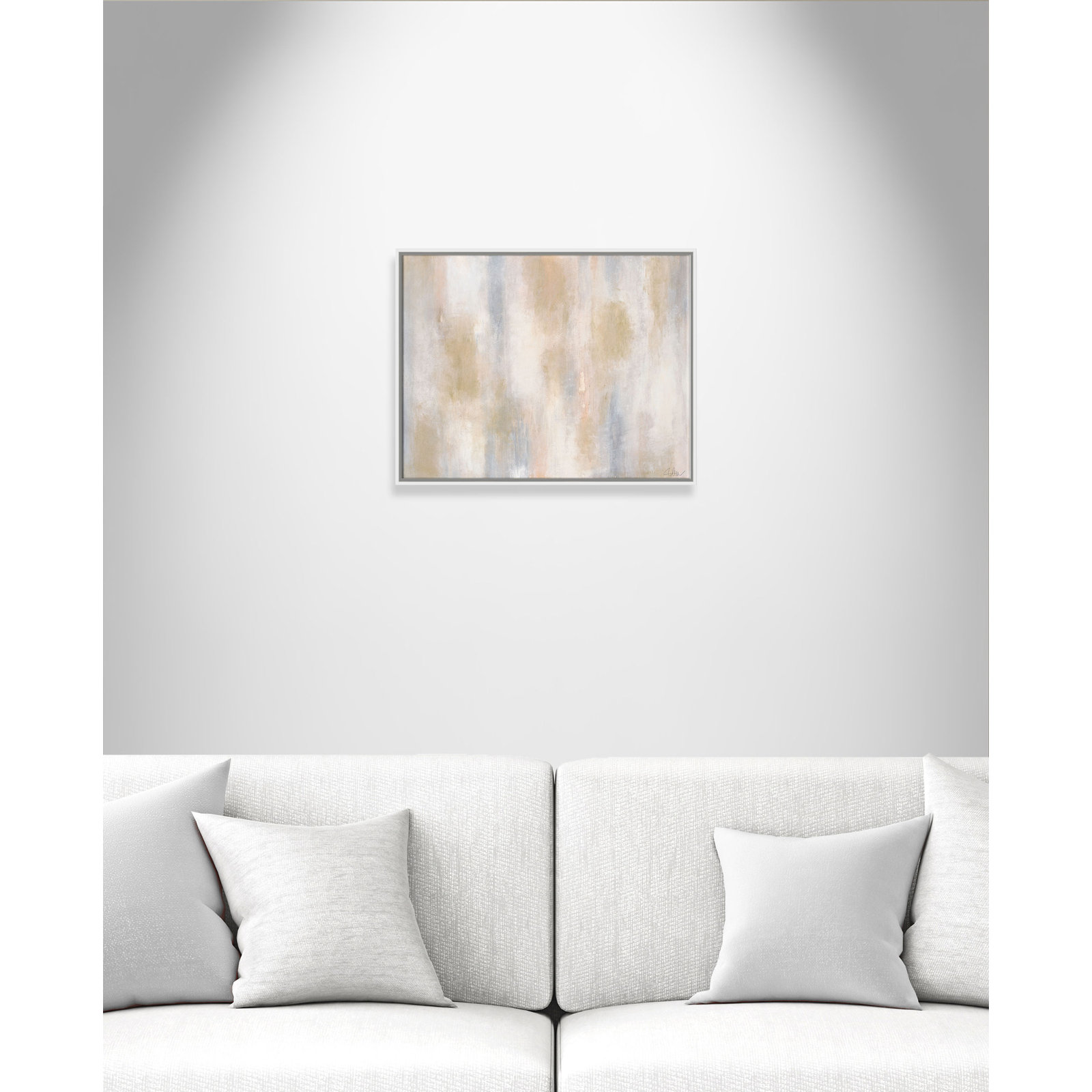 Cassiel "Pulsating Shimmer" Print, White Framed, 22" H x 28" W x 2" D