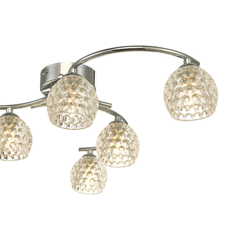 Osterman Semi Flush Mount, Polished Chrome