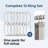 Solid Plastic Shower Curtain Hooks Rings-15866134