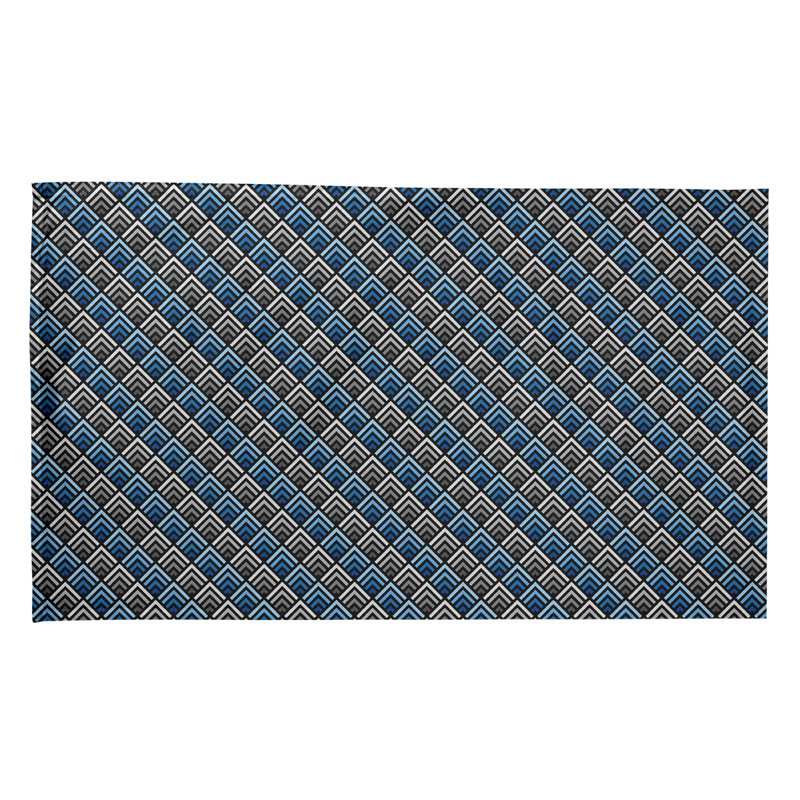 Mcguinness Tea Towel Kitchen Towel, Cotton Twill, Blue/Coin