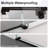 44"-48"W*76" H Frameless Single Sliding Shower Door – 5/16" (8mm) Clear Tempered Glass, Bypass Design with Matte Black Finish