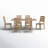 Heymann Trestle Dining Table with Solid Wood Chairs-711096411-805197703