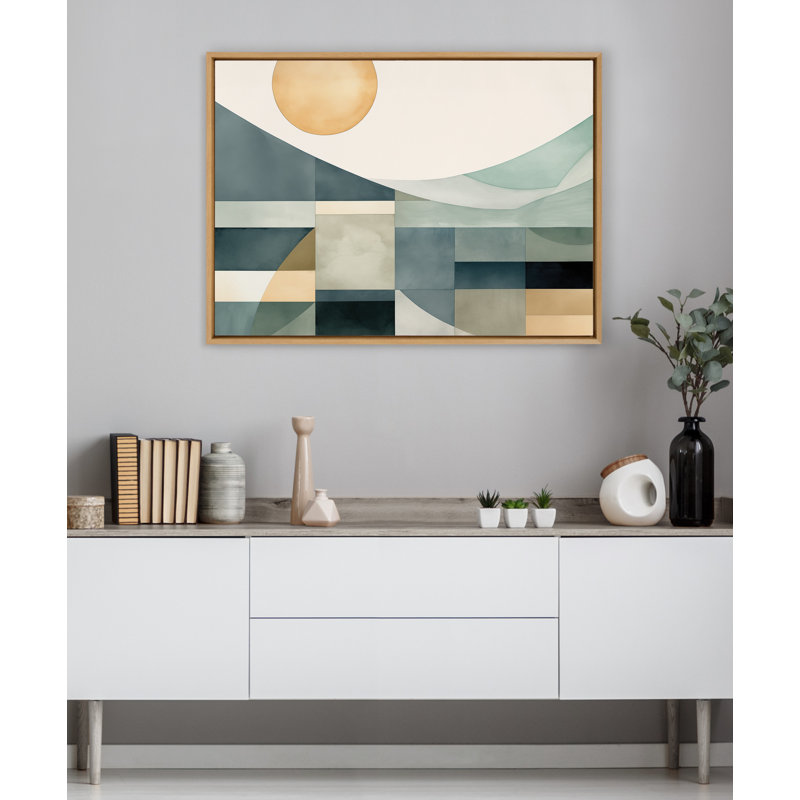 Art abstrait sur toile, paysage abstrait