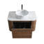 Meuble-lavabo cannelé avec armoire de rangement et tiroirs 30 po Avalon-133010660
