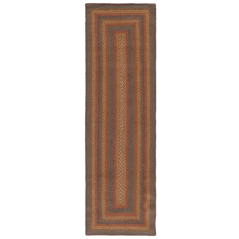 Indyah Flat Weave Jute Geometric Rug, Runner 2'3" x 8'