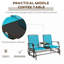 Banc oscillant avec table centrale Outsunny