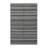 Washable Steel Gray White Striped Area Rug-1225222000