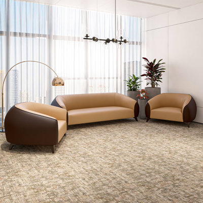 Pilon 3 - Piece Faux Leather Living Room Set by Orren Ellis