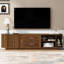 Meuble télé moderne avec tiroirs, rangement coulissant caché, coins arrondis et surface imperméable, pour 65 pouces-129913567