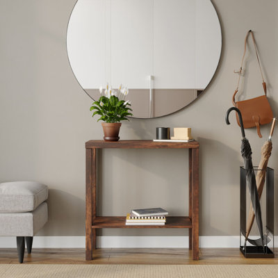 Tahesia 180.34cm W Solid Wood Bedside Table