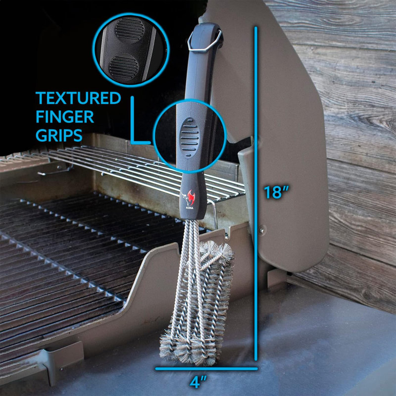 Brosse de nettoyage antiadhésive en acier inoxydable