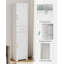 Tall Bathroom Cabinet, Slim Storage Cabinet with1 Drawer and 2 Doors, Tall Narrow Cupboard with Adjustable Shelf, for Bathroom, Living Room, Bedroom, Kitchen, Hallway-1568518448