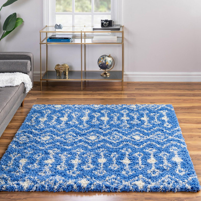 Tapis à poils longs Griego, Carré 6 pi