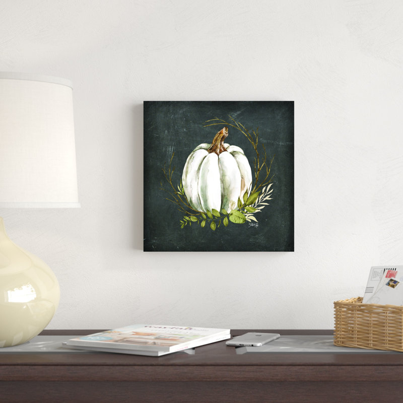 Citrouille blanche 2886684, H 12 po x l 12 po, Non, Toile tendue