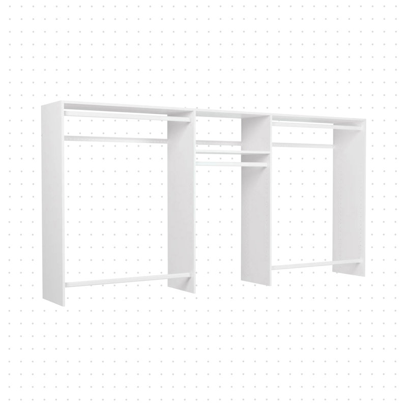 Grid 48'' - 96'' Closet System (Can Be Cut To Fit), White
