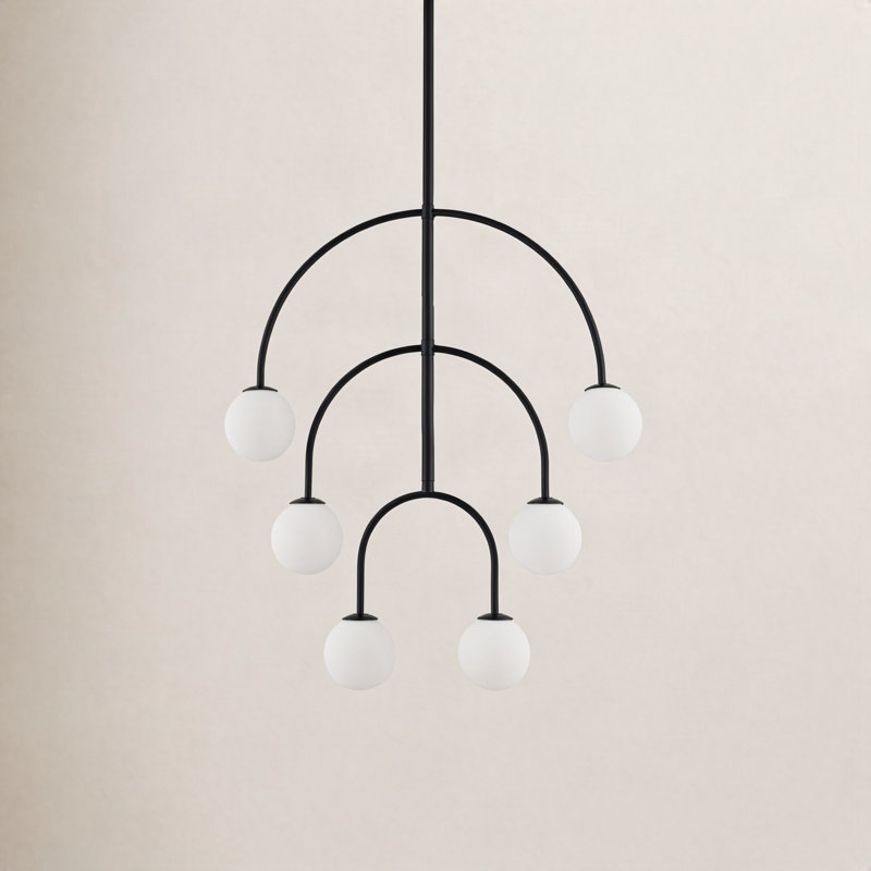 Okiro Iron 6-Light Chandelier