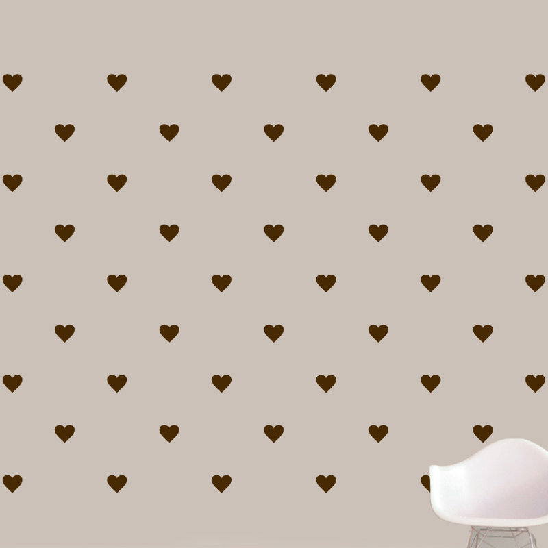 Abstract Non-Wall Damaging Wall Decal, Brown