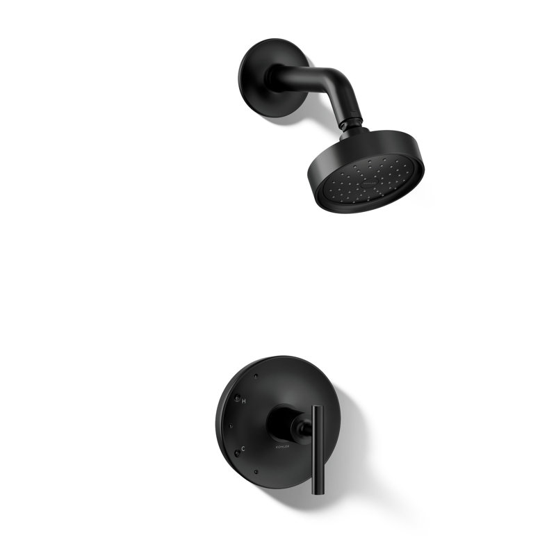 Purist Shower Trim, Lever Handle, Matte Black