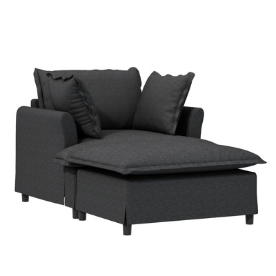 Méridienne surdimensionnée en chenille - offre un lit de confort maximal avec une structure durable