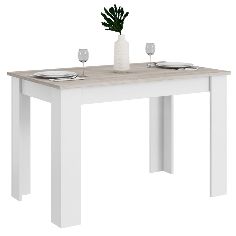 Keesler Rectangular Dining Table, Light Gray