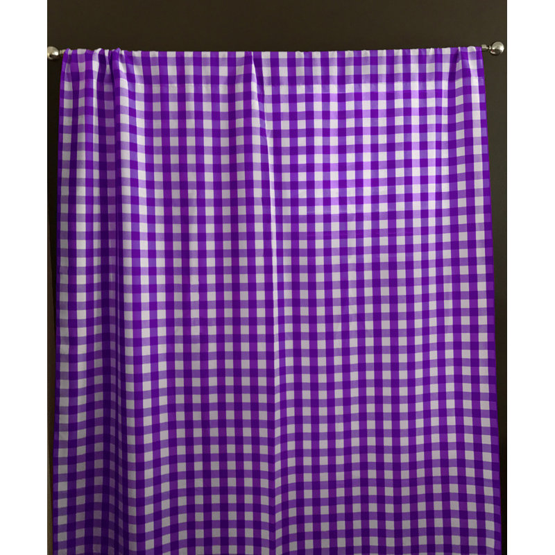 Lombard Room Darkening Curtain Single Panel, Purple, 56" x 120"
