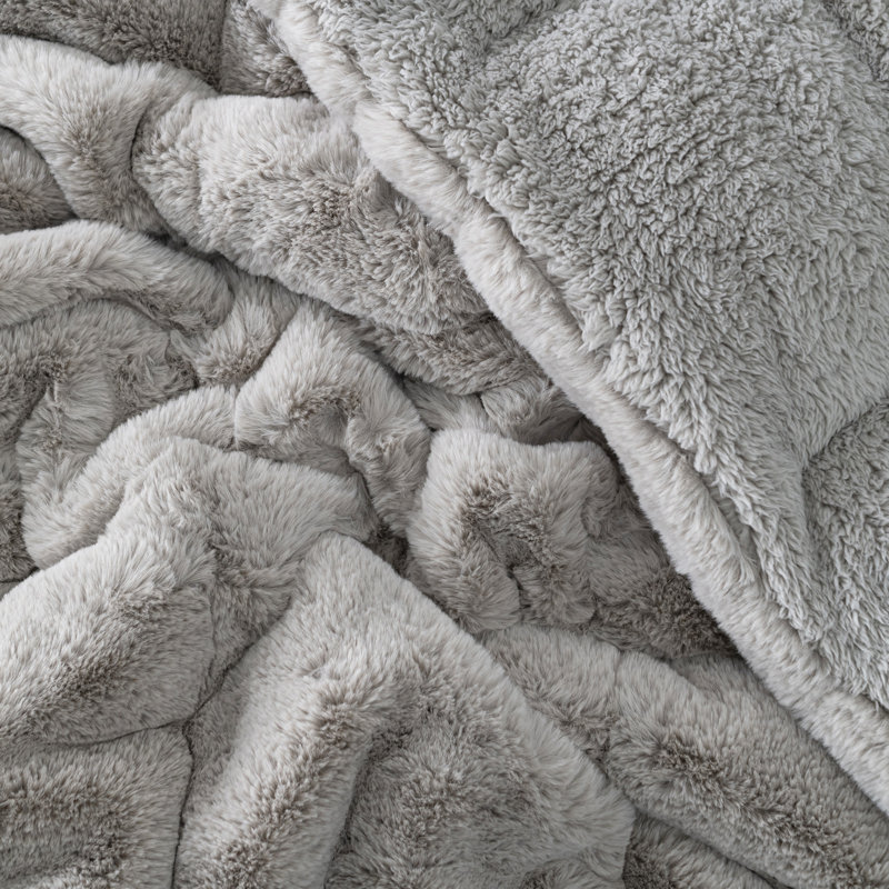 Twin XL Chunky Bunny Brown Down Alternative Comforter Set