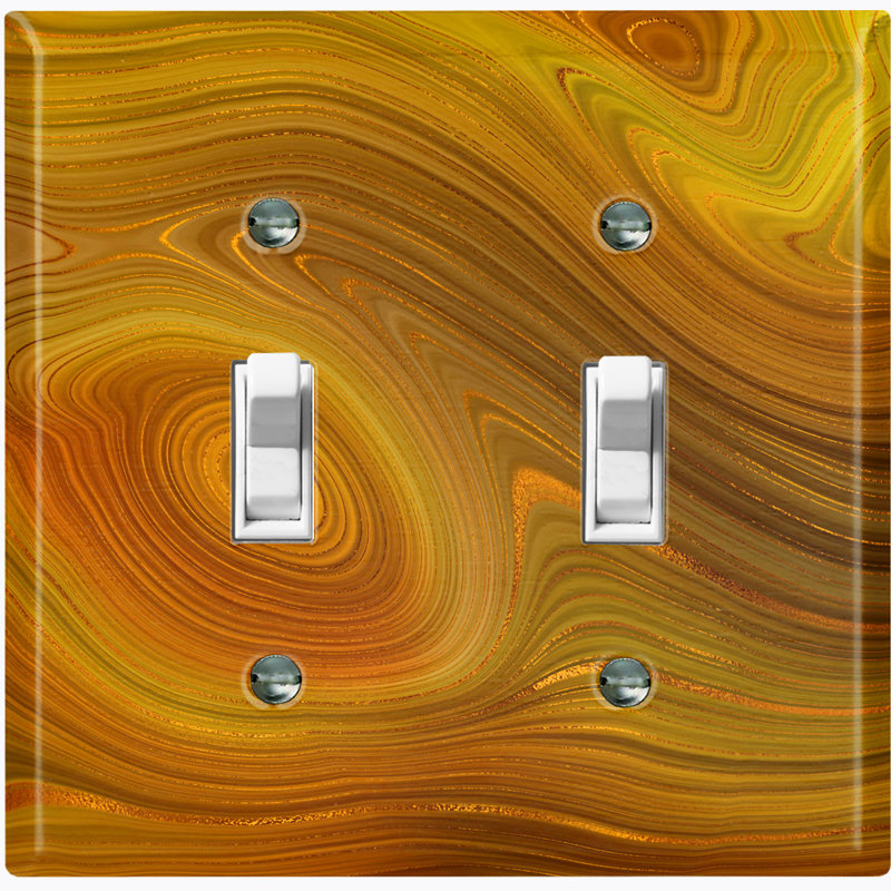No Subject 2 - Gang Toggle Light Switch Standard Wall Plate