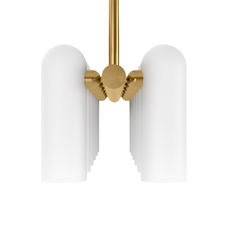 Odyssey 12 - Light Dimmable Chandelier, Burnished Brass