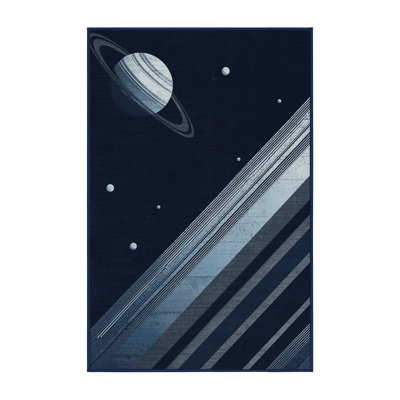 Tapis bleu moelleux moelleux Vega