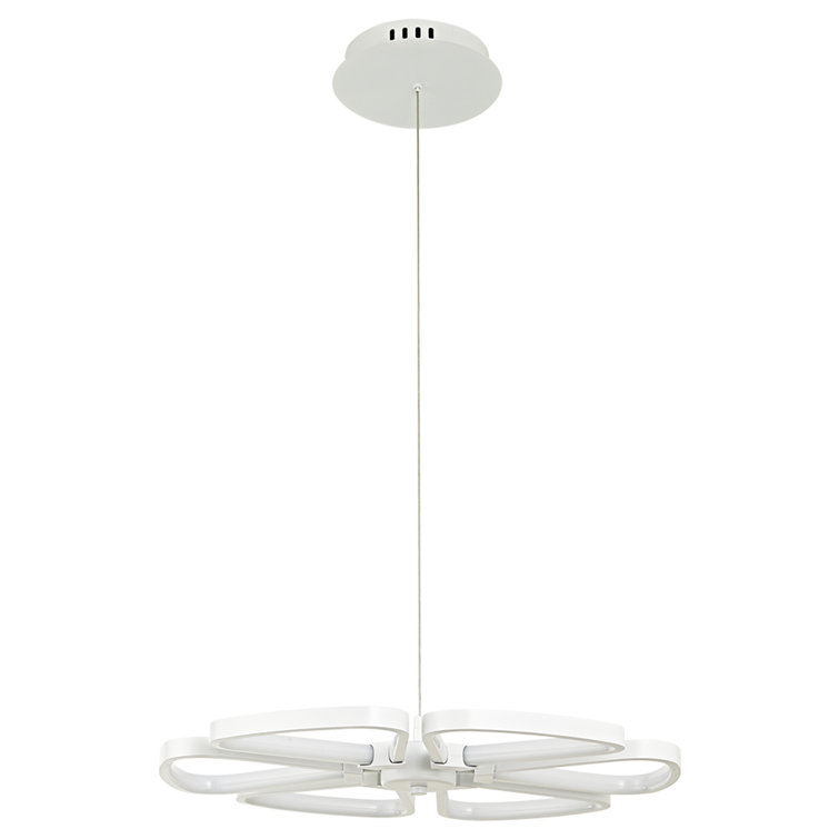 6 - Light White LED Unique/Statement Pendant