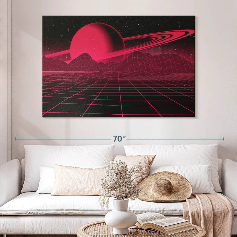Kelan Digital Saturn Galaxy, 34" H x 51" W