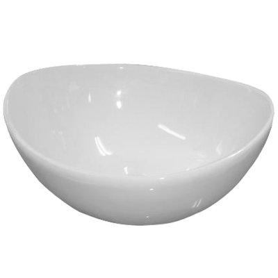 Lavabo de salle de bain vasque circulaire en porcelaine vitreuse