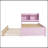 Twin Bed With Trundle,Bookcase,Pink
