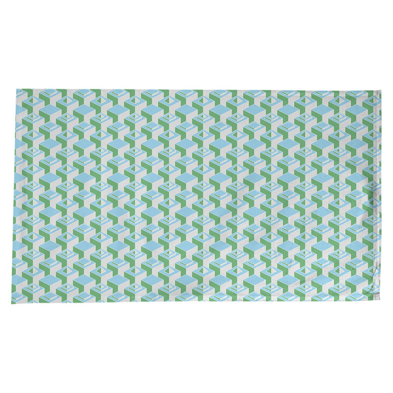 Nappe de gratte-ciels classiques, Sarcelle / Vert