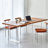 Modern Cherry Wood Color Rectangular Solid Wood Dining Table-902728827