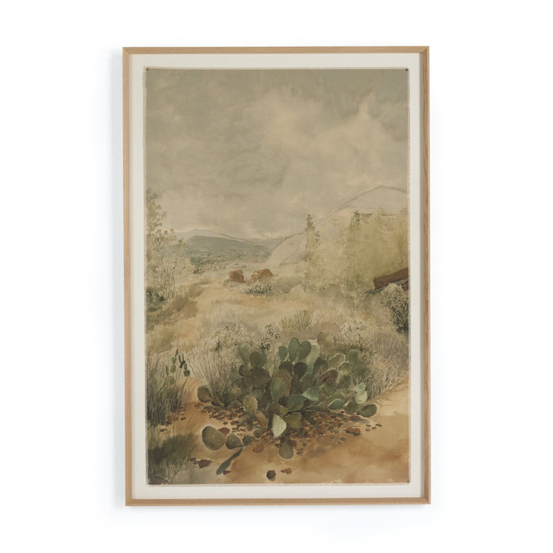 «Flowing In A Dry Land» par Aileen Fitzgerald, reproduction d'art, H 40 po x l 30 po