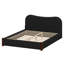 Lit plateforme contemporain tapissier avec pieds de support en bois-126447886