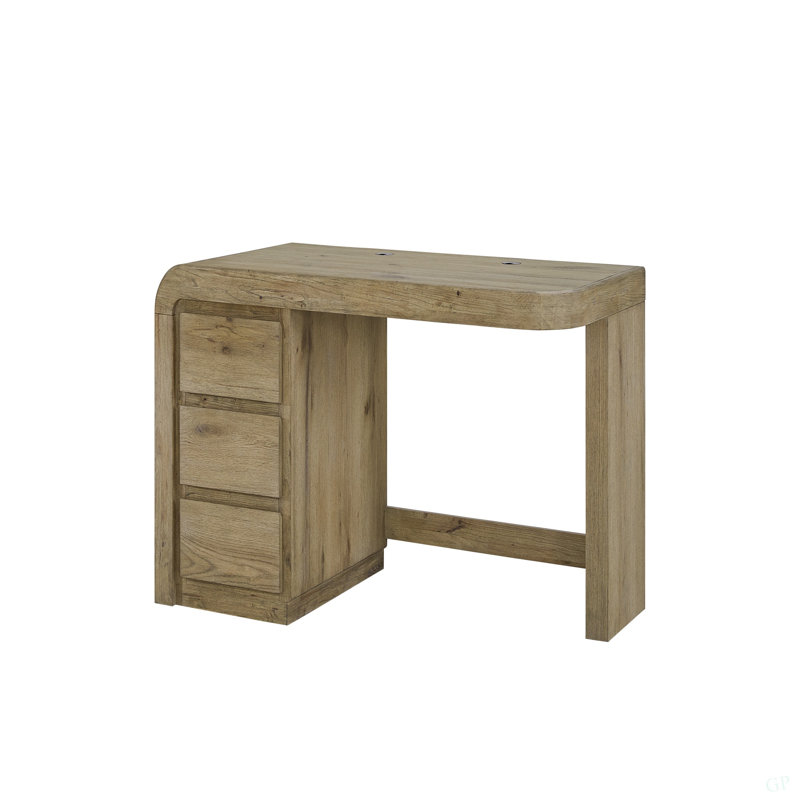 Bureau de direction en chêne English Knotty Junior