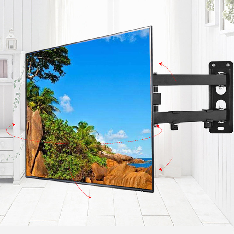Full Motion TV Bracket Swivel Tilt TV Wall Mount For 10"-42" LCD Plasma LED Screens