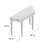 Riya 92cm Solid Wood Top Console Table