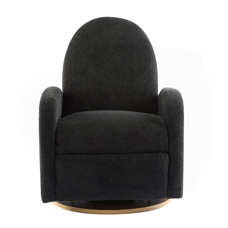 360 Swivel And Glider Recliner Chair, Black